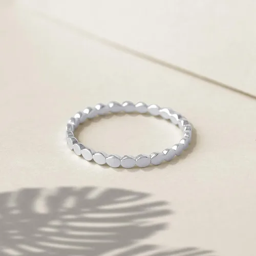 Miniatura 3 de Boma Anillo de plata esterlina con lunares