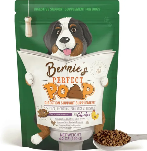 Miniatura 12 de Suplemento Perfecto para Popó, Digestión y Salud General para Perros: Fibra, Prebióticos, Probióticos y Enzimas Alivian las Condiciones Digestivas
