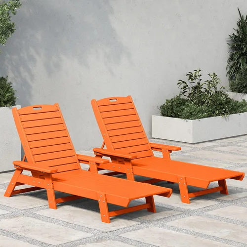 Miniatura 26 de WestinTrends Malibu Poly - Tumbona reclinable azul marino