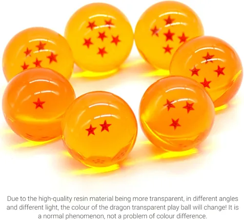 Miniatura 3 de El novedoso juego de bolas de juego transparentes de dragón de juguete para niños contiene 7 bolas de juego transparentes de dragón de 1.7 pulgadas