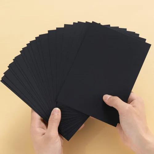 Miniatura 3 de Paquete de 100 hojas de cartulina gruesa en blanco de alta calidad para invitaciones, tarjetas de felicitación, postales, fotos, papel de 250GSM