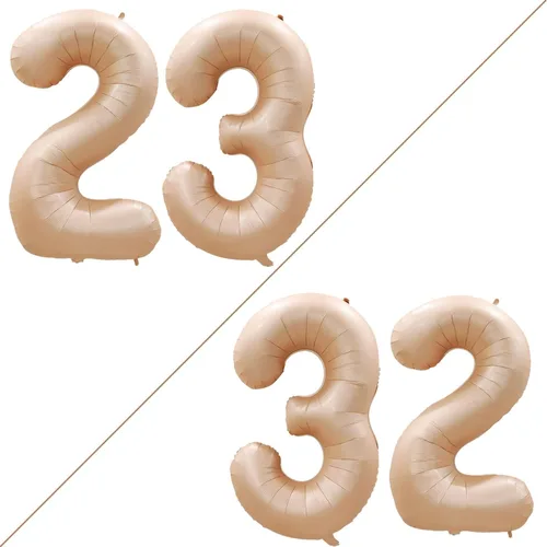 Miniatura 93 de Goer, conjunto de globos de papel aluminio para decoraciones de cumpleaños, globos de las letras de feliz cumpleaños y de números Oro