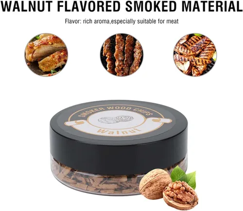 Miniatura 4 de Paquete de 4 chips de madera para pistola de ahumar, infusor de humo de mano, aserrín para bebidas ahumadas, alimentos, cócteles, queso, postres