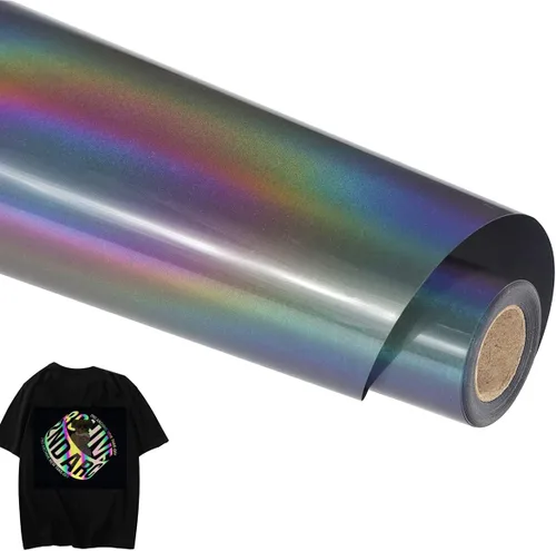 Miniatura 27 de Guangyintong Rollos de Vinilo Amarillo de Transferencia de Calor HTV, 12" x 8 pies, Superficie Brillante de Vinilo para Planchar en Camisetas, Fácil