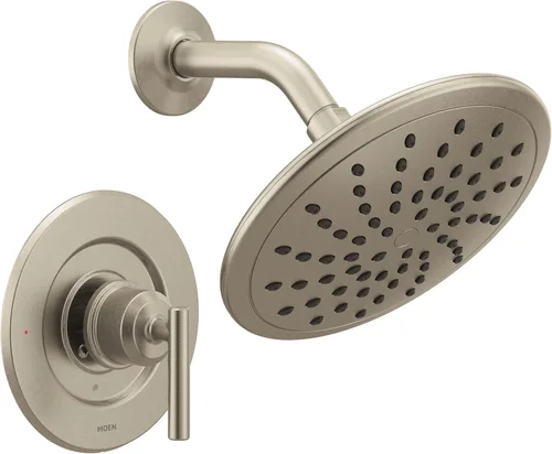 Miniatura 13 de Moen Gibson Posi-Temp T3002EPBL - Molde de ducha moderno de equilibrio de presión con cabezal de ducha de lluvia ecológico de 8 pulgadas, requiere