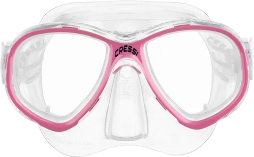 Miniatura 8 de Cressi Máscara de silicona para niños y niñas Perla Jr Made in Italy Transparente/transparente/azul