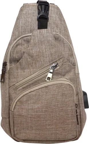 Miniatura 85 de Nupouch Mochila cruzada antirrobo, carga USB, mochila ligera para viajes, senderismo, todos los días