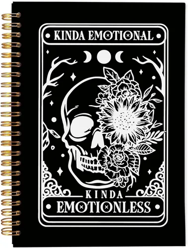 Miniatura 18 de Cuaderno gótico en espiral, diario gótico para parejas, cuaderno gótico para mujeres y hombres escritura, cuaderno de espiral para parejas de 8.3 x