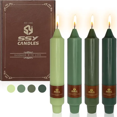 Miniatura 24 de Candelabros de Velas Cónicas Negras, Velas Cónicas Cortas de 5 pulgadas, Candelabros de Velas de Halloween Sin Goteo para Decoración de Navidad