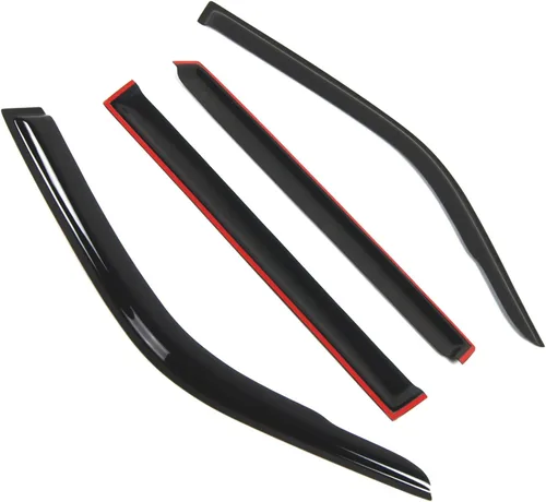 Miniatura 2 de Visor de ventana compatible con Toyota Land Cruiser 1991-1997, DGWV2-430, deflector de montaje exterior, protector de lluvia, humo oscuro, juego