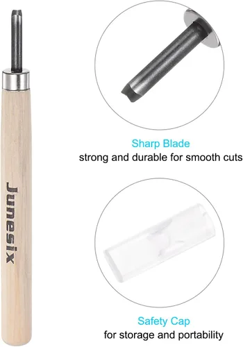 Miniatura 4 de uxcell Cuchillo de tallado de madera, cincel de herramienta de acero al carbono 50# de 0.118 pulgadas, pequeño, redondo, esculpir Graver