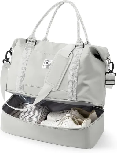 Miniatura 37 de Bolsa de viaje para mujer, bolsa deportiva para gimnasio, H-Negro