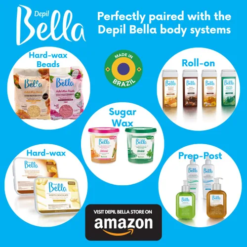 Miniatura 6 de Depil Bella Tiras de cera de tela no tejida 100% fibra natural Para depilación en casa y uso profesional (100 tiras)