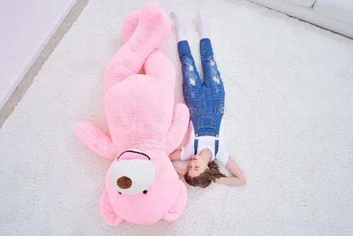 Miniatura 6 de IKASA - Oso de peluche gigante, animales de juguete (Rosa, 78 pulgadas)