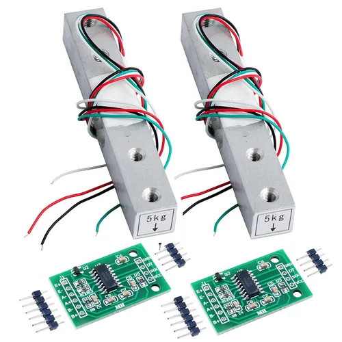 Miniatura 9 de 2 piezas de sensor de peso de celda de carga digital 1kg 5kg 10kg 20kg de alta precisión, celdas de carga miniatura para Arduino, electrónica DIY