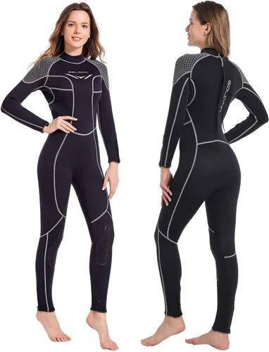 Miniatura 5 de GoldFin Traje de neopreno para mujer, trajes de neopreno de 0.118 in con cremallera trasera de cuerpo completo