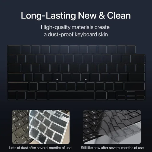 Miniatura 4 de Funda compatible con MacBook Air de 13 pulgadas M5 M4 M3 M2 2026 2025-2022, [color oficial 100% coincidencia] Funda protectora rígida para laptop +