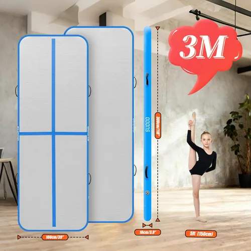 Miniatura 2 de SUDOO Gymnastics Air Mat 10ft/13ft/16ft Inflatable Air Tumble Track Mat 4" Thick Tumbling Mat With Pump or No Pump for Training Tumble Yoga