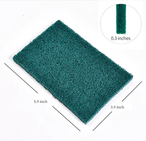 Miniatura 2 de Esponjas de limpieza pesadas antiarañazos, esponja de limpieza de platos, herramienta de limpieza reutilizable verde para el hogar, para cocina