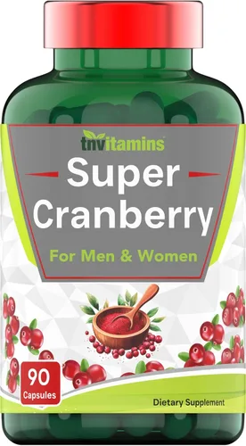 tnvitamins Pastillas de arándano para mujeres y hombres - 90 cápsulas | Apoya la salud del tracto urinario* | Suplemento concentrado de arándano |