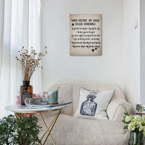 Miniatura 2 de PHAMTE Cartel de perro, arte de pared, carteles divertidos de perro de granja, póster enmarcado para decoración de pared, decoración del hogar