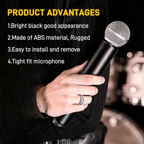 Miniatura 3 de Paquete de 4 cubiertas de batería de repuesto para Shure BLX2/SM58, Beta58, PG58 micrófono inalámbrico para reparar la parte rota (4 unidades)
