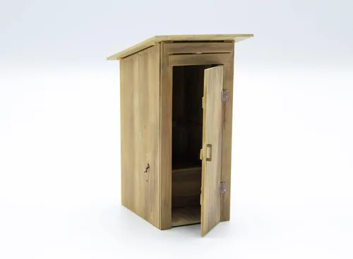 Miniatura 3 de ICM Kit de modelo de plástico (35800) - Figura de plástico modelo WC (inodoro de campo), escala 1:35, Gris