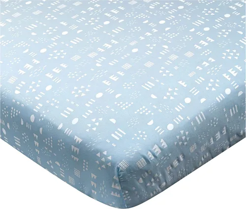 Miniatura 21 de HonestBaby Paquete de 2 sábanas bajeras para cuna Paquete de 2 - Azul claro