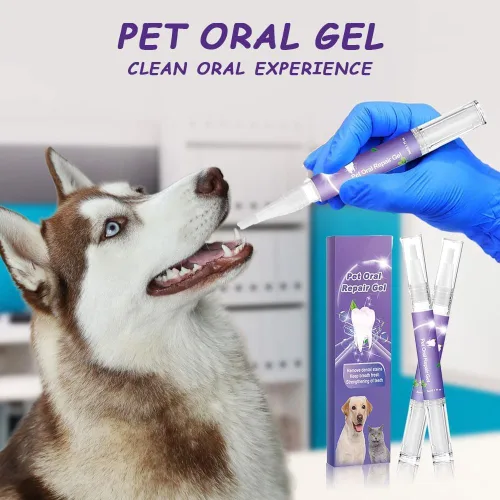 Miniatura 3 de Cepillo de dientes para mascotas, limpiador de dientes y aliento más fresco, gel de reparación oral para mascotas, gel de blanqueamiento