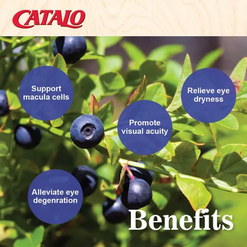 Miniatura 5 de CATALO Bilberry Eyebright Extract Gold - para la fatiga y la visión borrosa - Vitaminas oculares con arándano luteína y zeaxantina suplementos