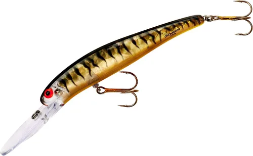 Miniatura 57 de Bomber Señuelos Long A Slender Minnow Jerbait Señuelo de Pesca a rayas (Baby Striper)