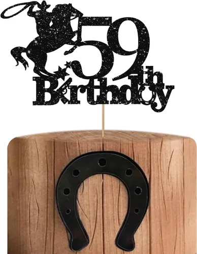 Miniatura 37 de Cowboy - Decoración para pastel de cumpleaños 40 para hombres, decoración de pastel de cumpleaños 40 para hombres, decoración de pastel