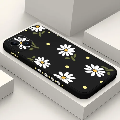 Miniatura 28 de LEECG Funda para iPhone 14 con Patrón de Flores de Mariposa de Astronauta, Forro de Microfibra Suave Anti-Rayones en el Interior, Cubierta