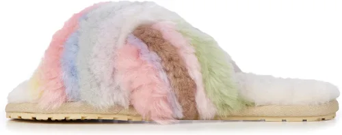 Miniatura 5 de EMU Australia Mayberry Rainbow - Pantuflas de piel de oveja para mujer, Arco iris