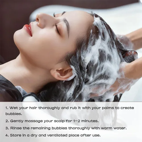 Miniatura 6 de Barra de champú con infusión de romero con cebolla y biotina, champú hidratante para el cuidado del cabello hidratante 3 en 1, limpieza profunda