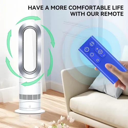 Miniatura 9 de Control remoto de ventilador de repuesto compatible con Dyson AM11 TP01 TP00 Pure Cool Fan Tower (color azul con batería)