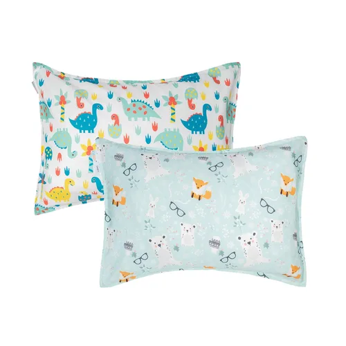 Miniatura 62 de ALVABABY Paquete de 2 fundas de almohada de algodón orgánico para niños pequeños, fundas de almohada para niños de 13 x 18 pulgadas o 12 x 16