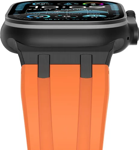 Miniatura 8 de NewWays AP - Correa de lujo para Apple Watch Ultra de 1.929 in 1.811 in 1.772 in 1.732 in 1.654 in 1.614 in 1.575 in 1.496 in para hombres