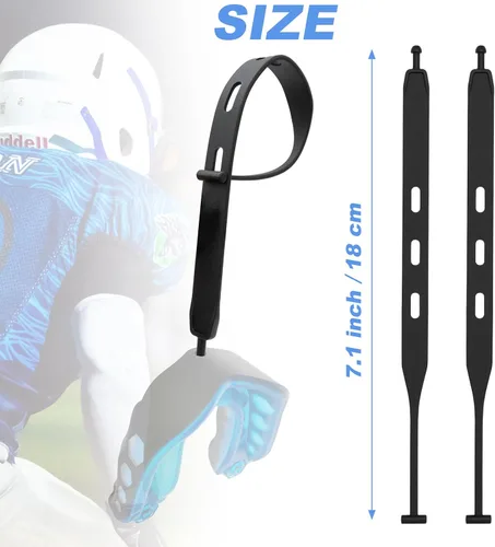 Miniatura 2 de Paquete de 2 correas para protector bucal, solo correa, correa de repuesto universal para protector bucal para fútbol, boxeo, taekwondo, hockey