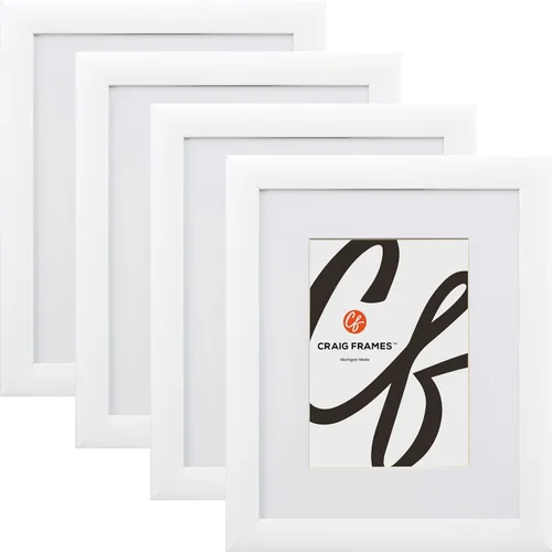 Miniatura 10 de Craig Frames Portarretratos contemporáneo, de 5 x 7 pulgadas, color negro mate para mostrar una foto de 4 x 6 pulgadas, juego de 4