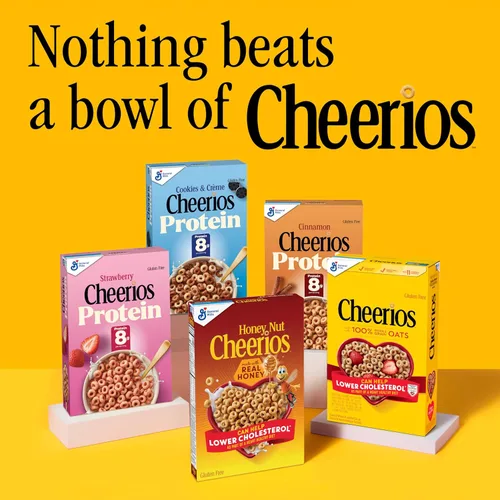 Miniatura 8 de Cereales para desayuno con avena Cheerios Honey Nut, sin gluten, 18.8 onzas