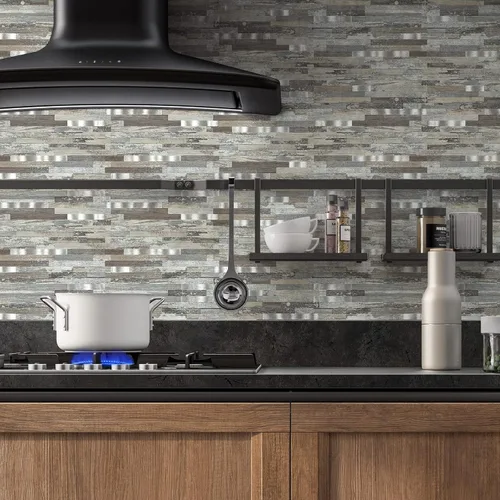 Miniatura 7 de 10 Piezas de Azulejos de Mosaico de PVC para Despegar y Pegar, para Salpicaduras de Cocina, Etc