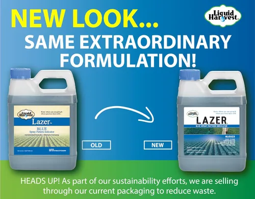 Miniatura 8 de Liquid Harvest Lazer Blue – 32 onzas – Indicador de patrón de pulverización concentrado – Tinte perfecto para marcar malezas/fertilizantes