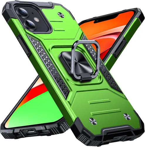 Miniatura 41 de Anqrp Funda resistente para iPhone 6/7/8/SE/SE2 con soporte de anillo mejorado y agarre, grado militar, a prueba de golpes, resistente y robusta