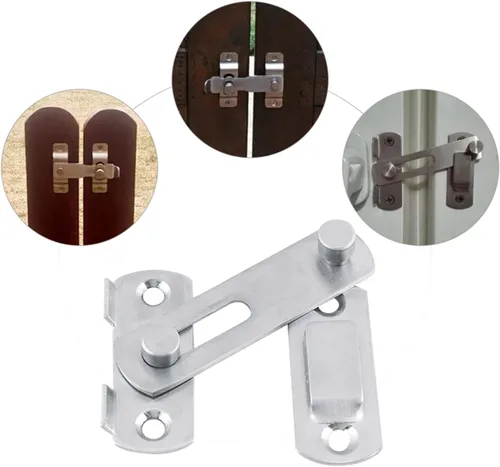 Miniatura 7 de Puerta abatible ES, n puerta ES, cerradura de acero inoxidable ES, cerradura de puertas francesas de seguridad para ventanas corredizas y gabinete