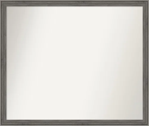 Miniatura 396 de Amanti Art Espejo personalizado, espejo de baño gris plomo a rayas, espejo de pared o espejo de tocador de baño sobre el fregadero