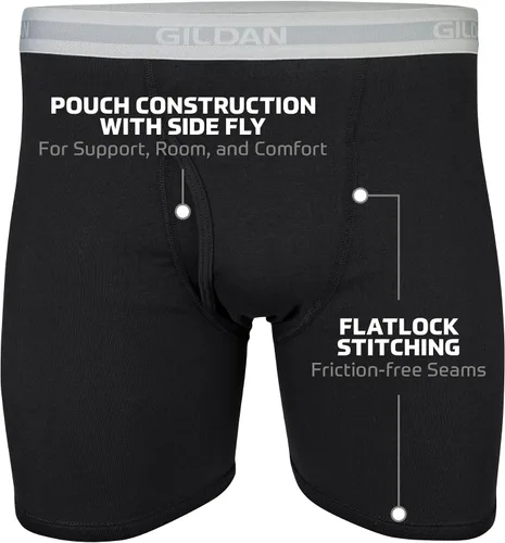 Miniatura 3 de Gildan Calzoncillos tipo bóxer para hombre, paquete múltiple