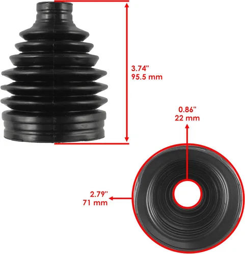 Miniatura 3 de Caltric Kit de arranque CV exterior e interior de 2 ejes delanteros compatible con Yamaha Grizzly 700 YFM700 4X4 2009-2015