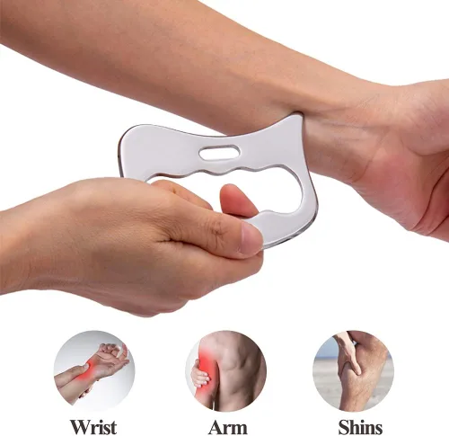 Miniatura 5 de Herramienta de masaje Gua Sha de acero inoxidable, raspador muscular, movilización de tejidos blandos, terapia física para espalda, piernas, brazos