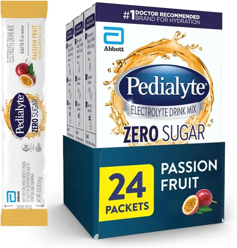 Miniatura 10 de Pedialyte Mezcla de bebidas con electrolitos sin azúcar Hidratación con electrolitos clave Gran hidratación baja en calorías Fresa, 24